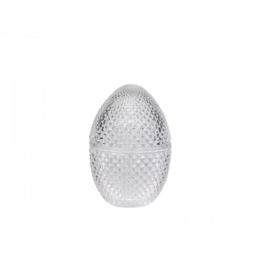 Стеклянное яйцо шкатулка